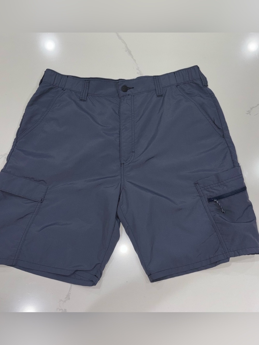 Wrangler Men's 34 ATG Cargo Shorts Dark Gray All Terrain Gear Ripstop Nylon